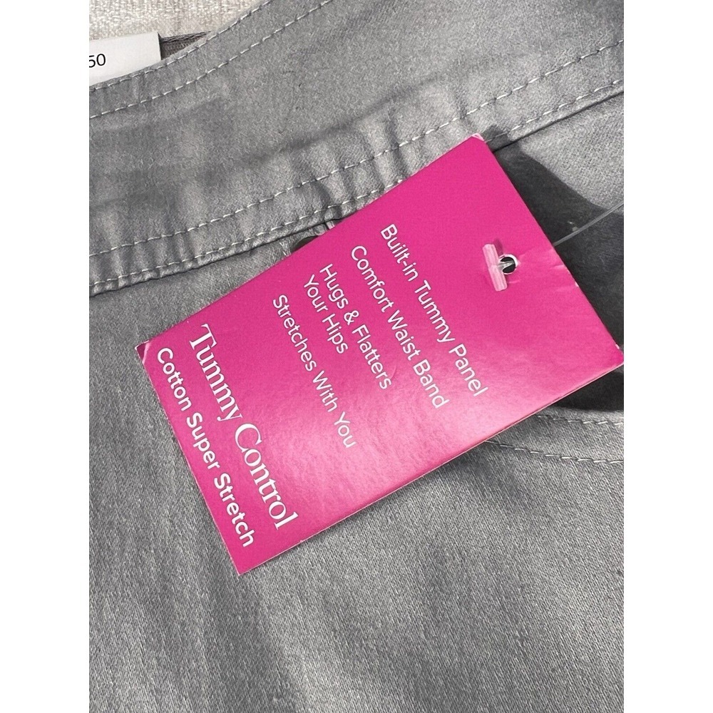NWT Kim Rogers Tummy Control Super Stretch Straight Size 12 Short Grey - Picture 8 of 9